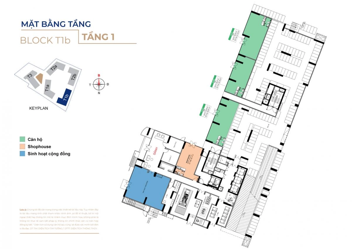 Mặt bằng Block T1b