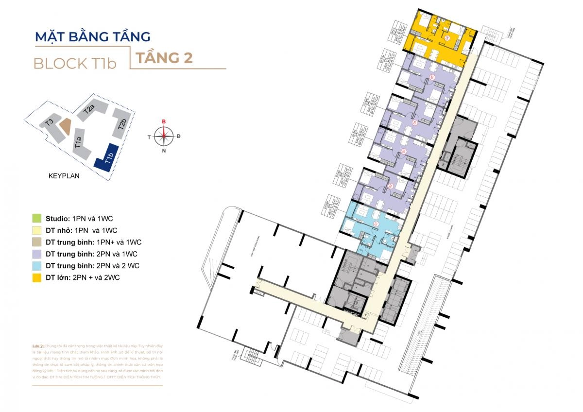 Mặt bằng Destino Centro block T1b