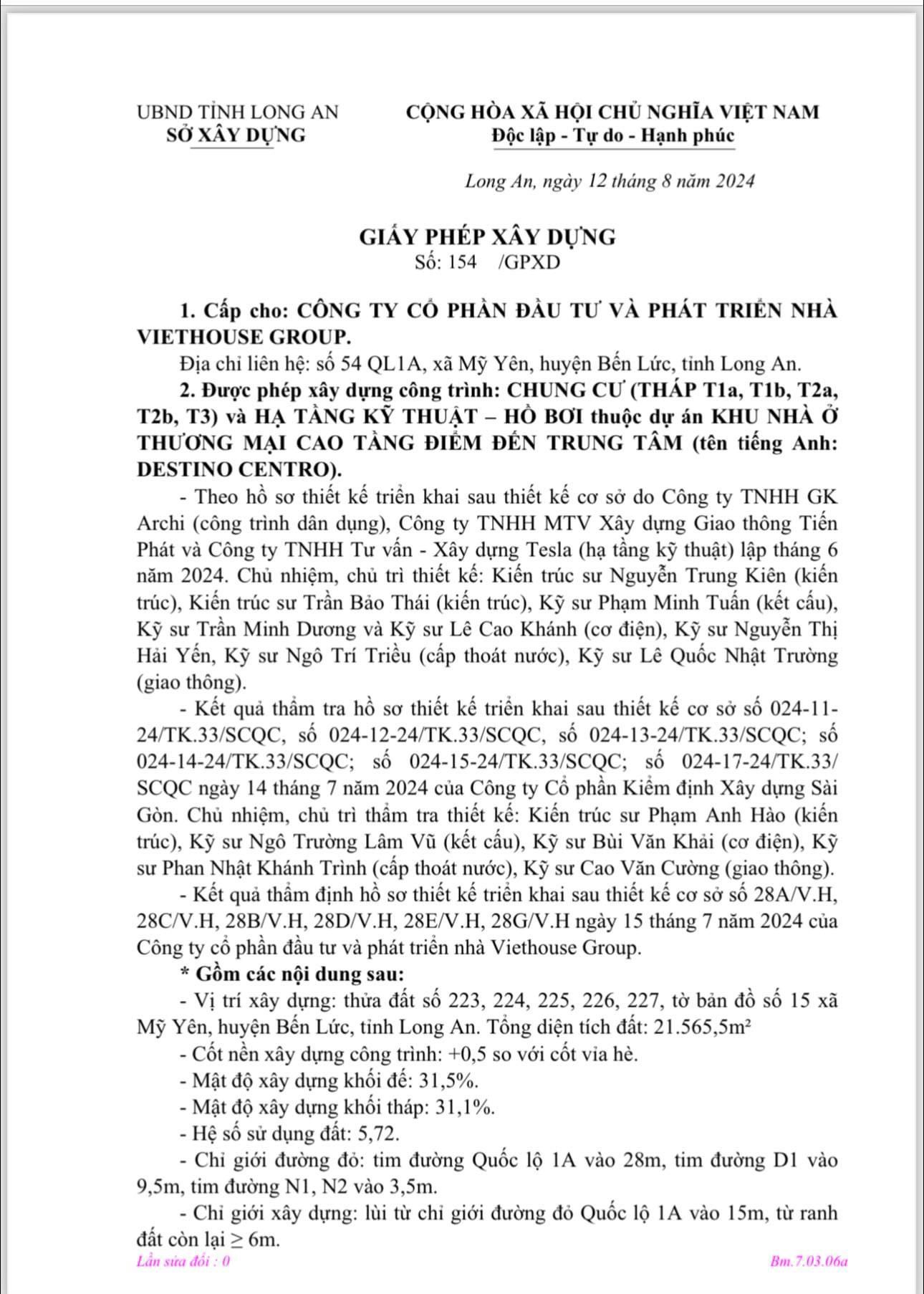 pháp lý destino centro bến lức long an