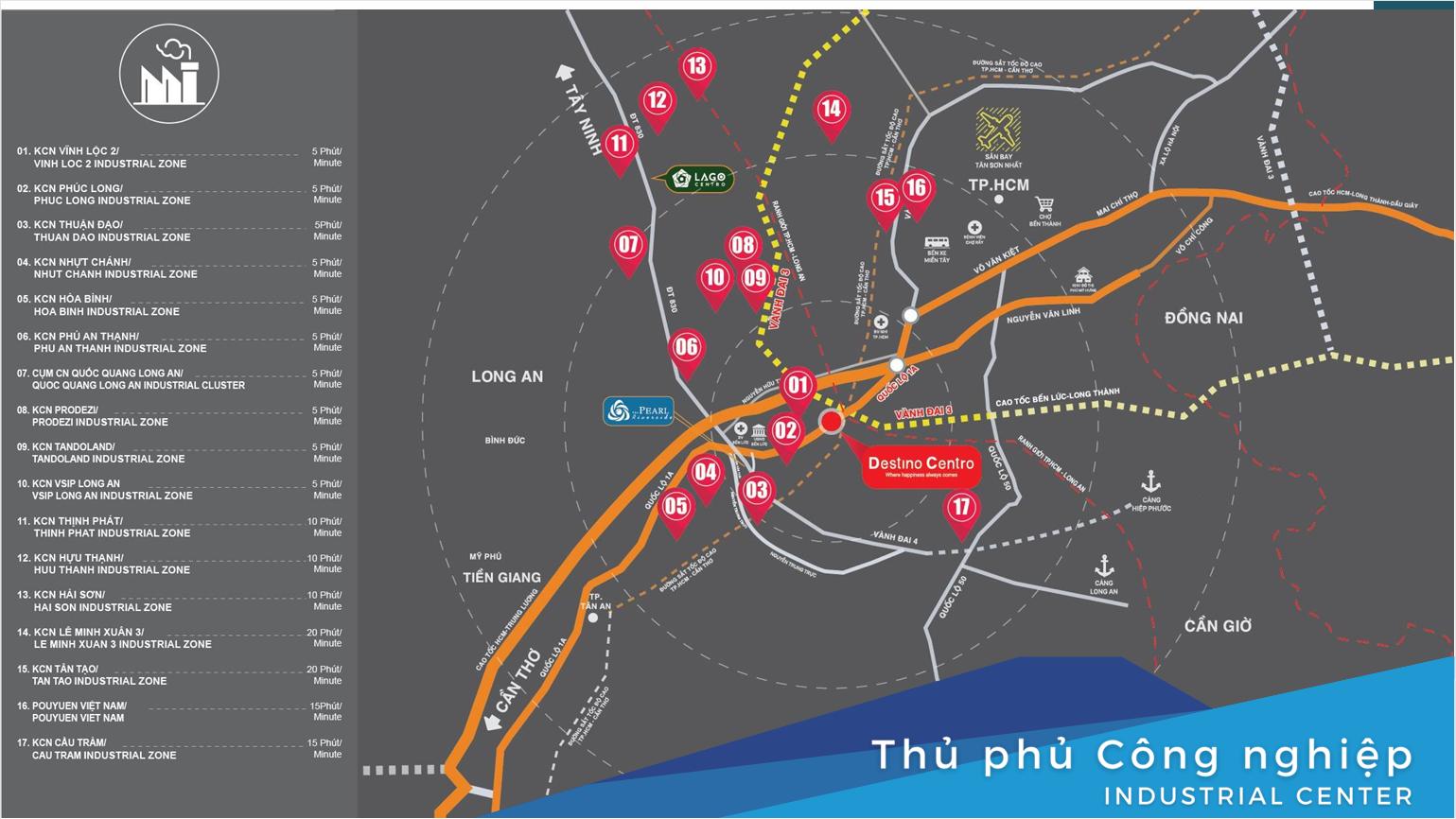 tiềm năng vị trí dự án destino centro