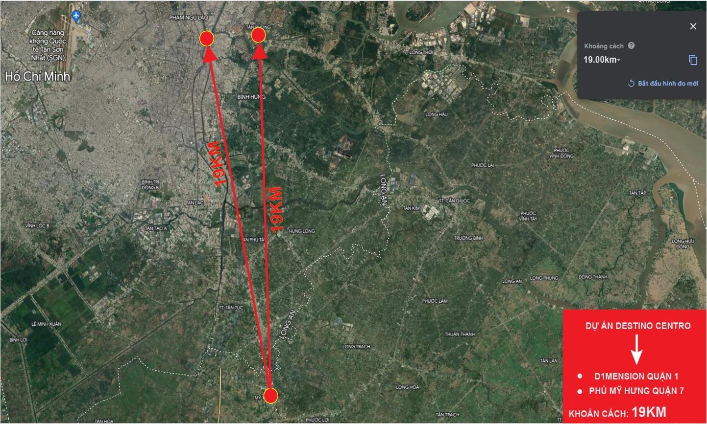 tiềm năng vị trí dự án destino centro