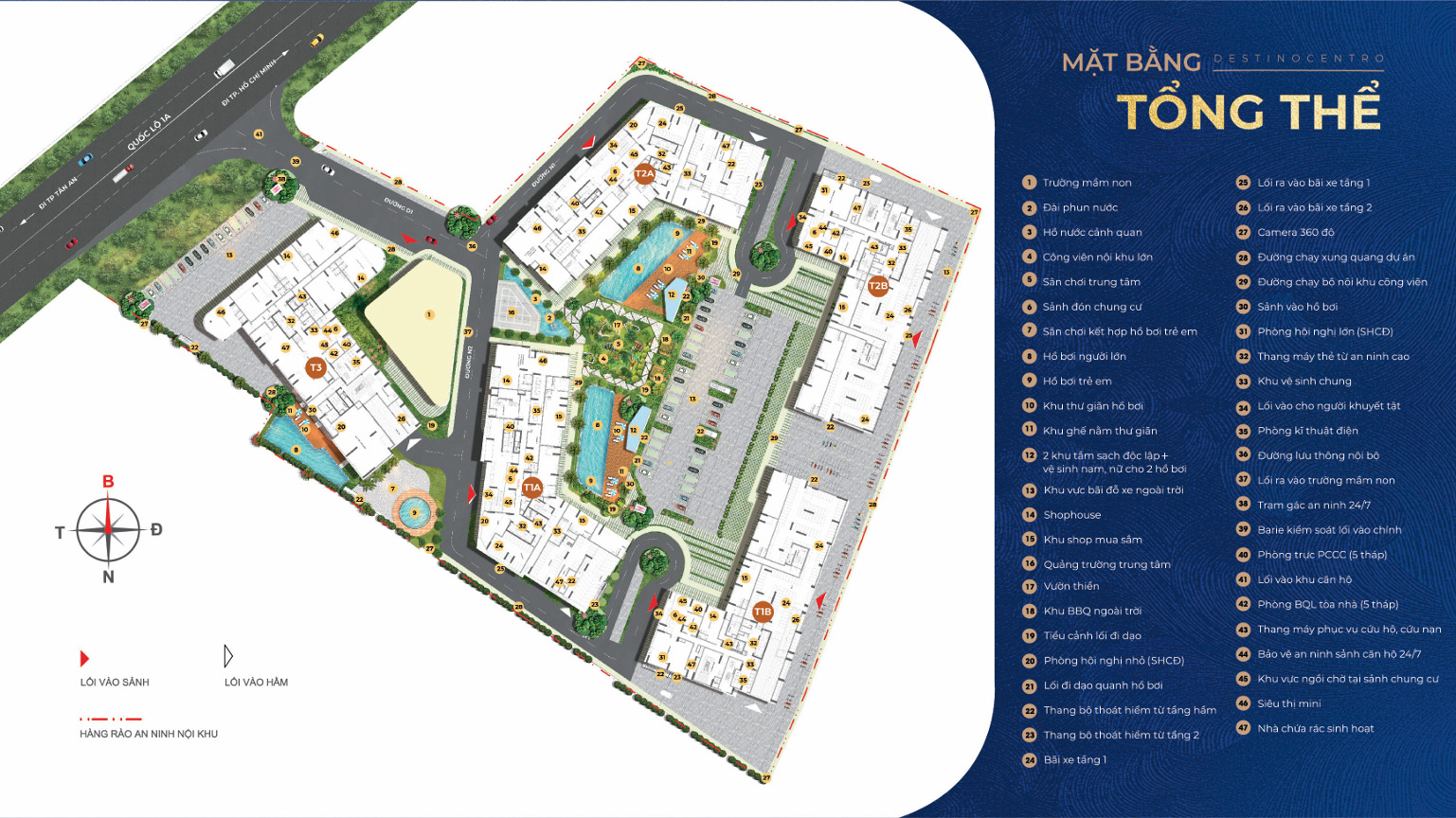 tiện ích nội khu dự án Destino centro