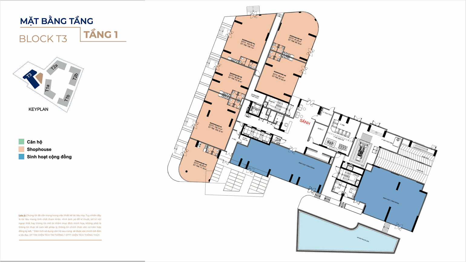 mặt bằng shophouse destino centro tháp t3